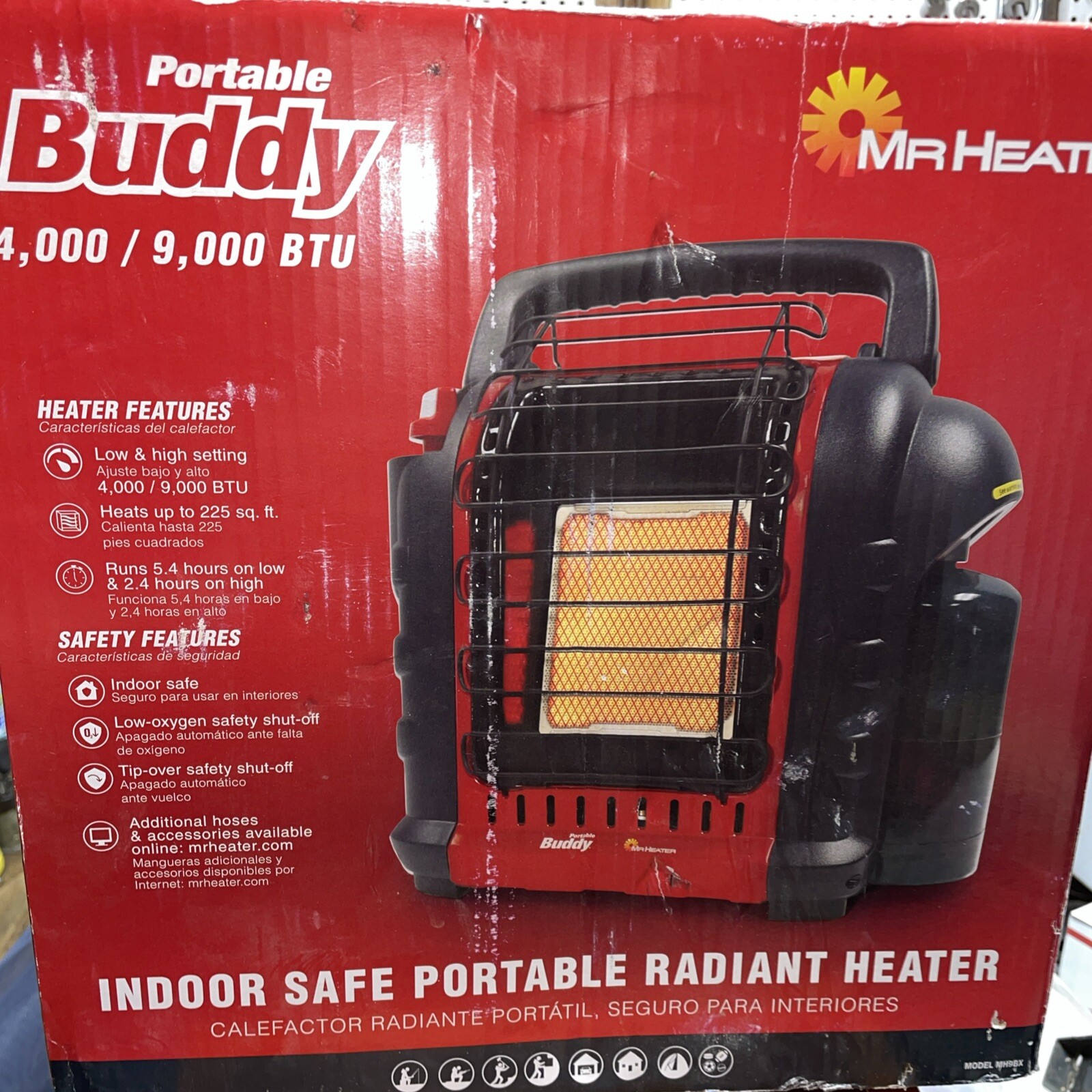 Mr Heater F232000 9000 BTU 225 sq-ft Portable Buddy Propane Heater New
