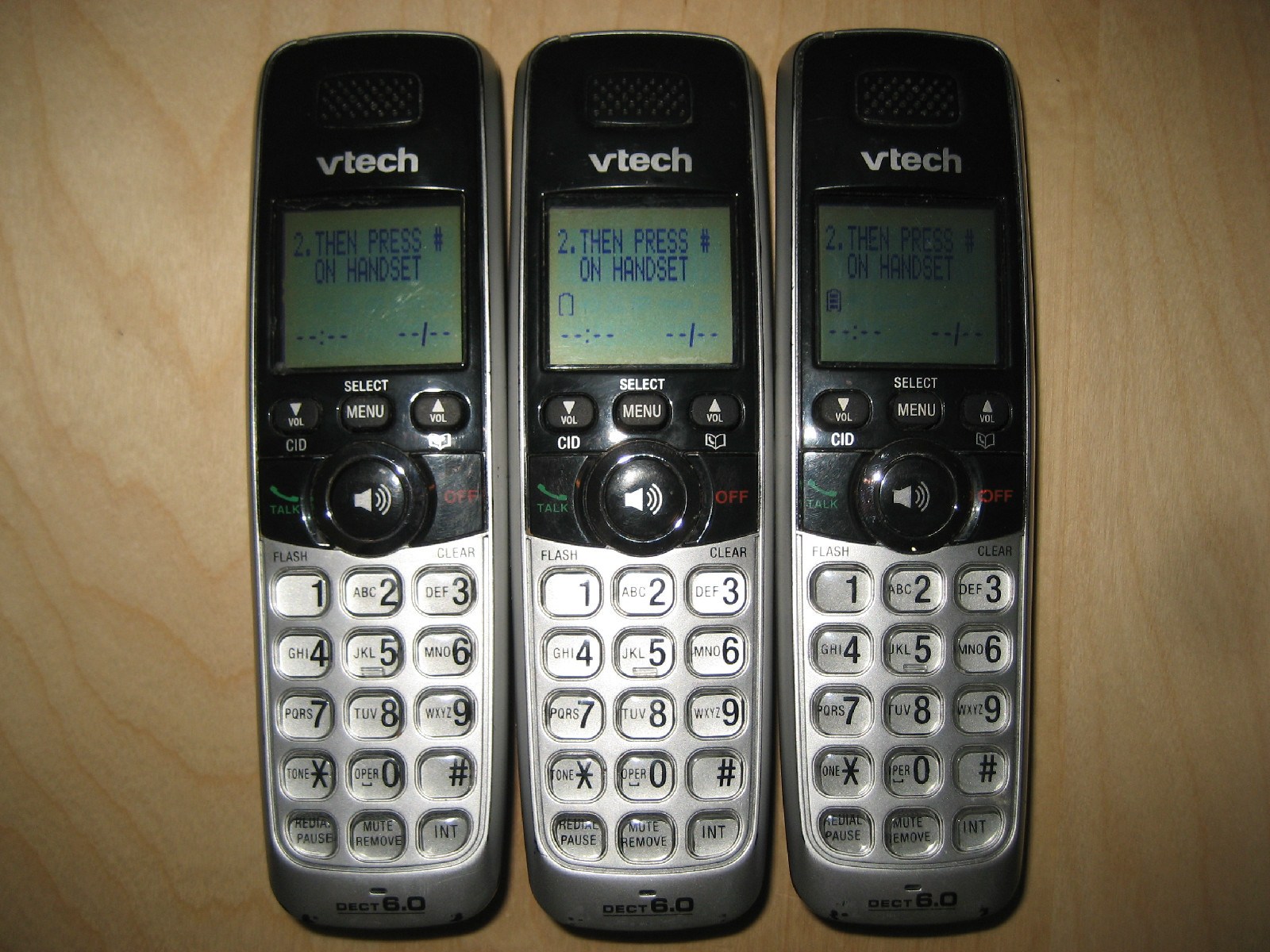 Lot of 3 Vtech CS6328-3 1.9 GHz Cordless Expansion Handset Phone | eBay