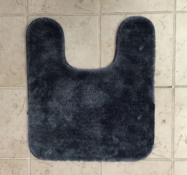 NEW Royale Slate Blue Non Skid Contour Bath Rug eBay
