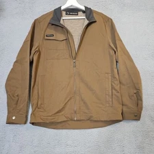 DRI DUCK Ace Woven Jacket Soft Stretch 5327 Field Khaki Brown Size M NICE ! 