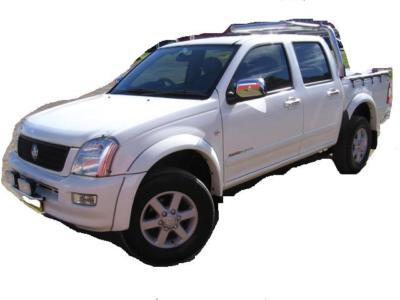 Custom Grey Fur Seat Cover For Holden Rodeo 2003–2006 – Sheepskin Look Interior