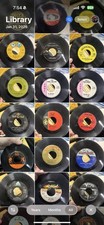 Vintage Lot Of 60 7 Inch 45 rpm Vinyl Records Music Lot Collection