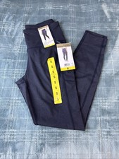 Mondetta Women  s High Waist 2 Side Pockets Legging Sz Small Black Combo