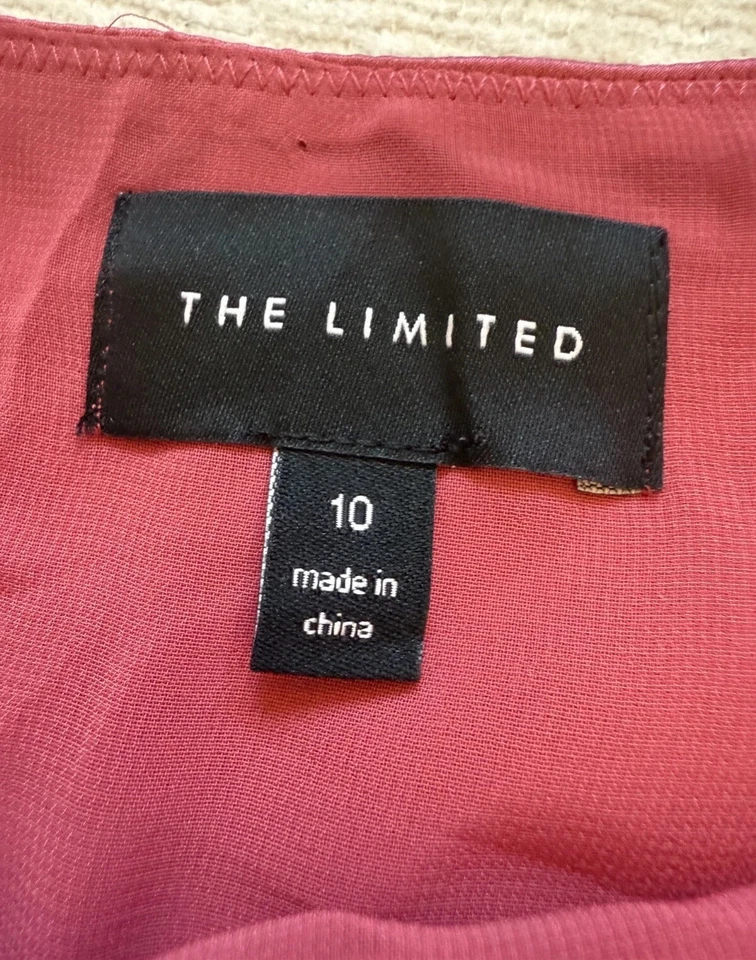 vintage y2k 2000s The Limited 2 piece 100% silk top / skirt set size 10 2004 - Image 3 of 4