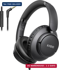 Wired Headphones with Mic, 3.5mm Headphones Volume Control for School Black