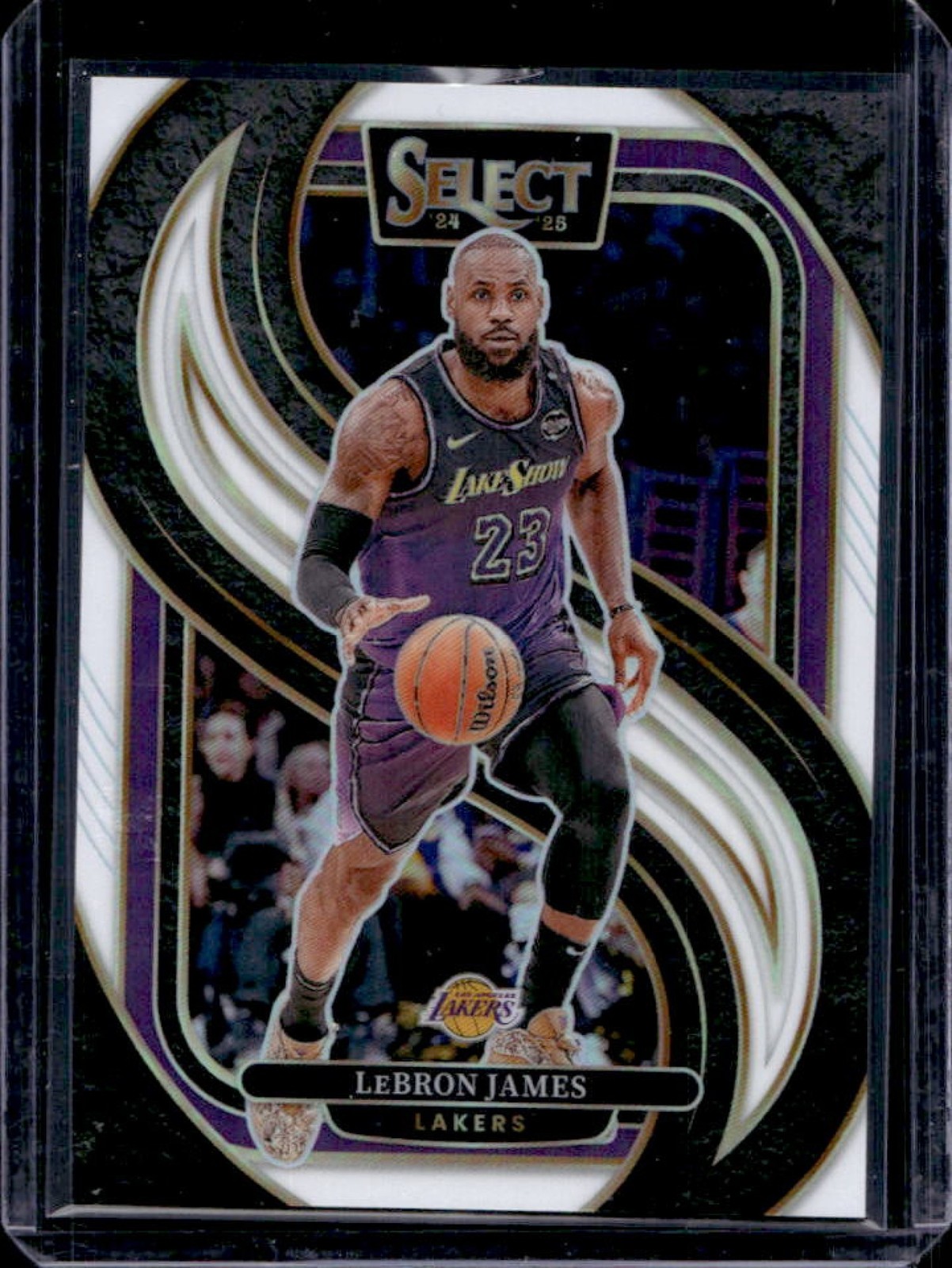 2024-25 Select LeBron James Premier White Prizm #9/149 Lakers