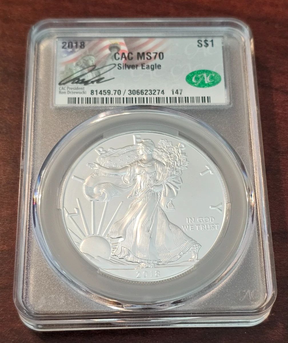 American Eagle MS 70 Graded 2018 Silver Bullion Coins for sale | eBay