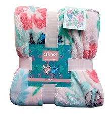 Disney Stitch Throw Blanket Primark Soft Fleece Warm Sofa Bed Gift Kids Adults
