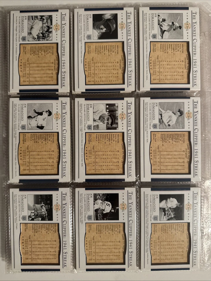 2003 Play Ball The Yankee Clipper:1941 Streak Upper Deck 完整套装 56 张卡 — 第 2/4 张图片