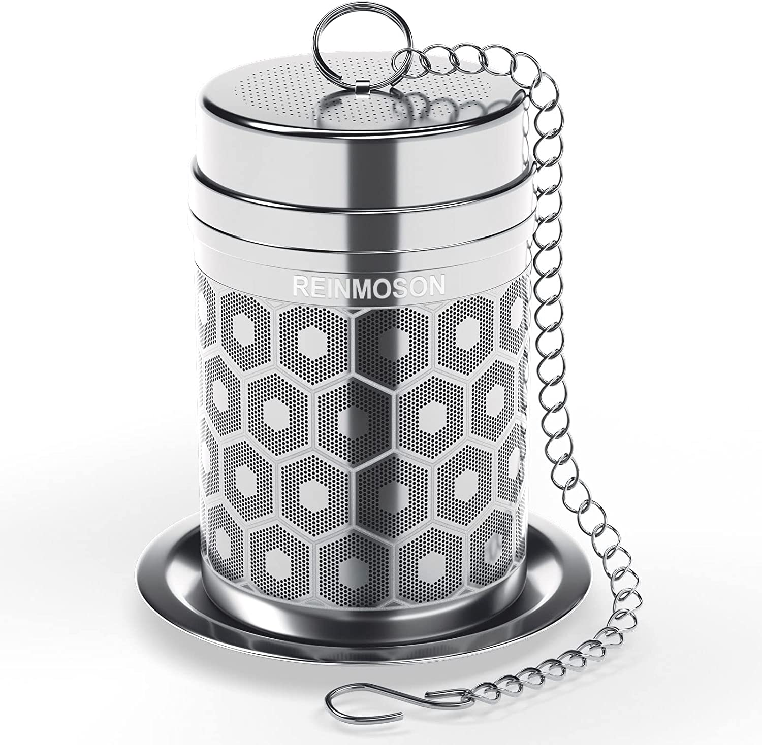304 Stainless Steel Tea Strainer for Loose Tea, Extra Fine Mesh Tea Infuser 1.5”