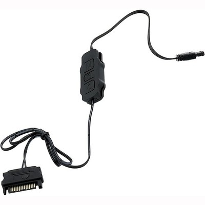 ARGB PC Fans Controller Kit, 5V 3Pin Mini Splitter, SATA Power RGB Black 