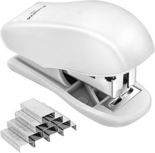 Mini Stapler with 640 Standard Staples, 25 Sheet Capacity, Compact Travel Size f