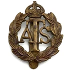 Original WW2 Auxiliary Territorial Service Corps ATS Cap Badge - Genuine British