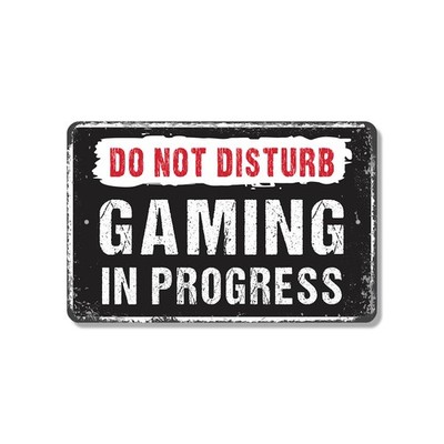 Do Not Disturb Gaming In Progress Sign Respawns In Session Durable for Bedrooms