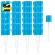 50 Oral Cleaner Swabs Disposable Sponge - Toothettes Mouth Swabs Swabsticks for 