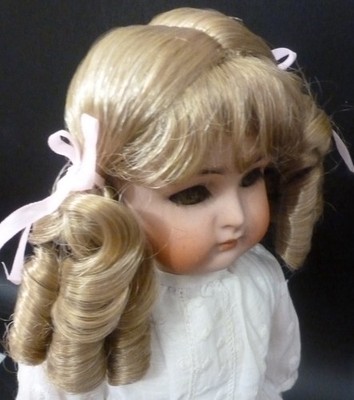 8'' / 20cm PUPPENPERÜCKE FÜR ANTIKE PUPPE, PUPPENHAAR, PUPPENPERÜCKE, VINTAGE PERÜCKE