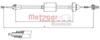 Metzger 10.2842 Seilzug, KupplungsbetäTigung FüR Renault