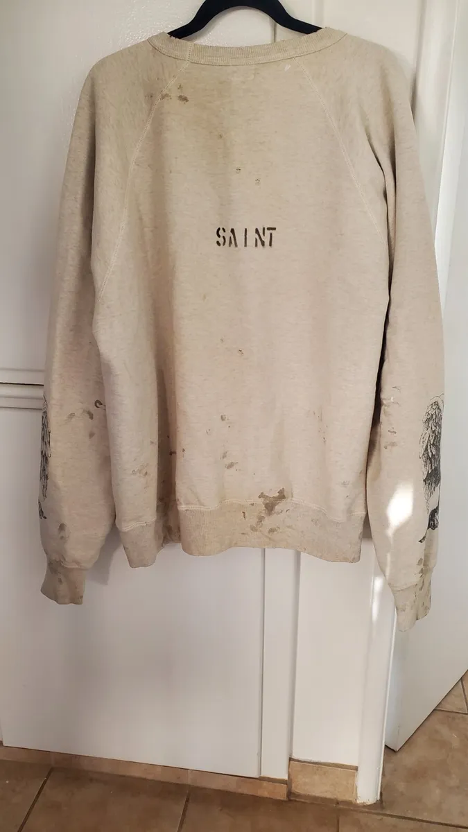 Saint Michael (Saint Mxxxxxx) Takashi Murakami Jesus Sweatshirt Size XL