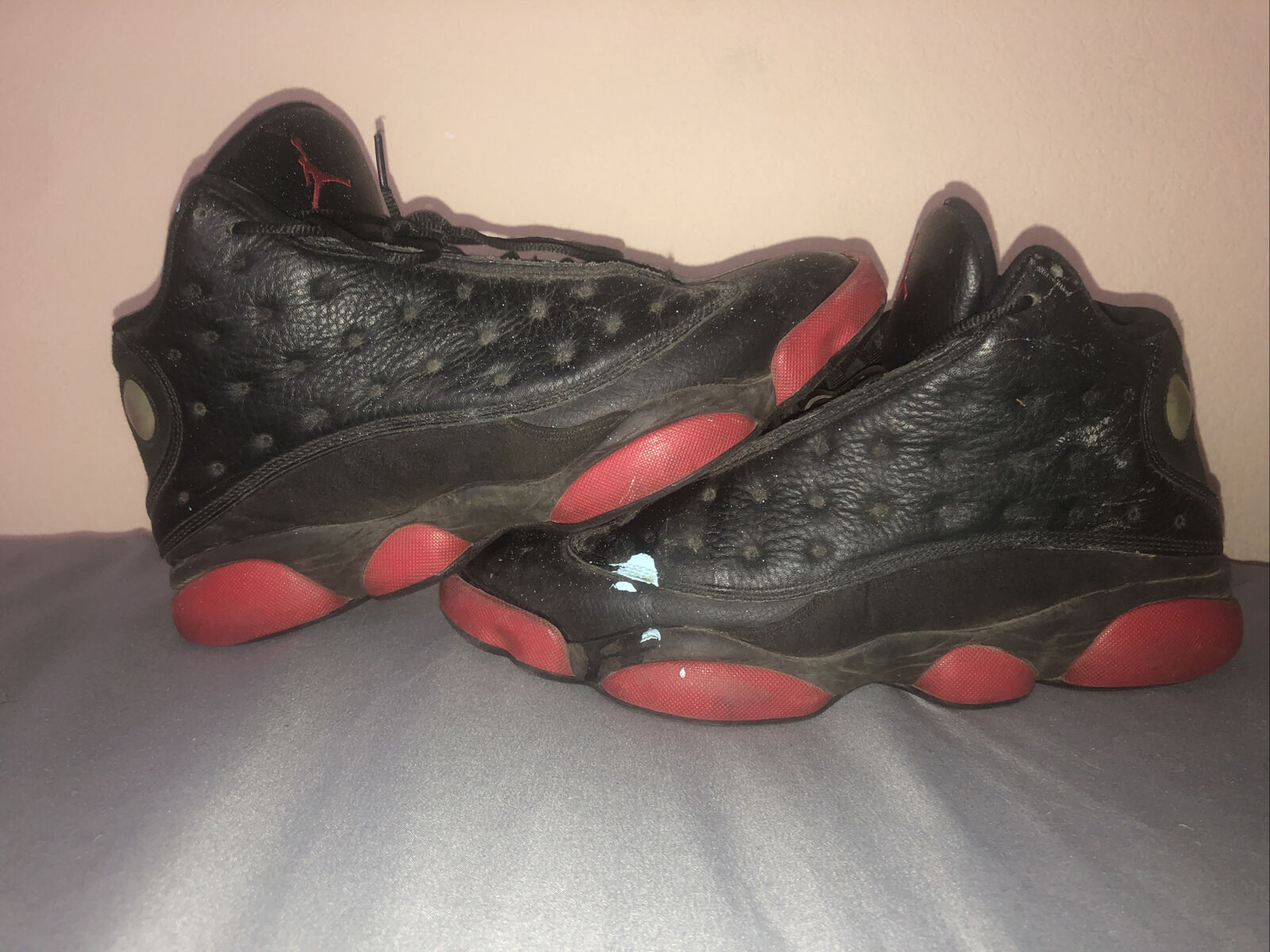 Jordan 13 negro y rojo | eBay