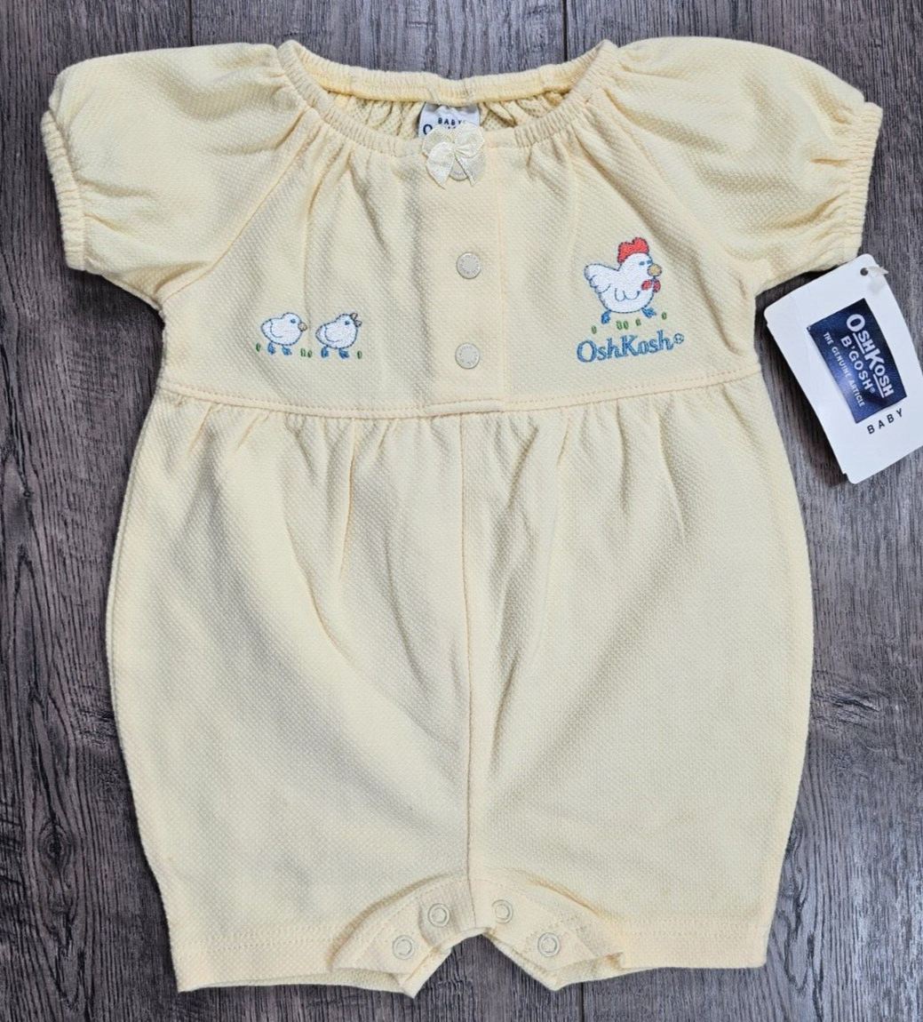 vintage gymboree ワンピース　キッズビンテージ　oshkosh Baby Boy Clothes New Vintage Oshkosh 0-3 Month Yellow Chicken
