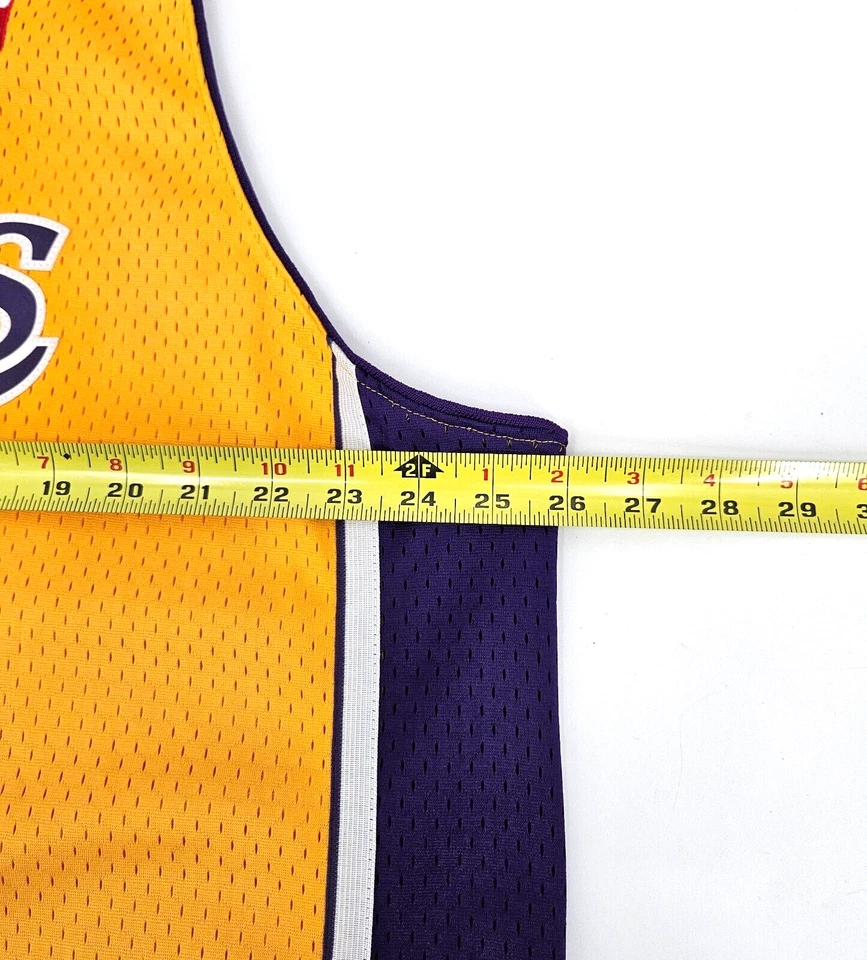 Camiseta Adidas Auténtica Los Angeles LA Lakers Andrew Bynum #17 Talla XL Longitud +2 Foto 4 de 4