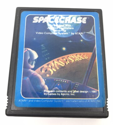 1981 Spacechase Video Game For Atari 2600 Apollo Games Cartridge Only 2592-O