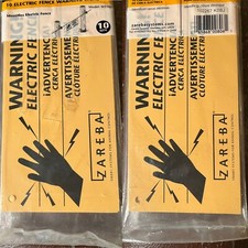 Zareba 7002421 Electric Fence Warning Signs Pack of 10 WS100 Easy To Install