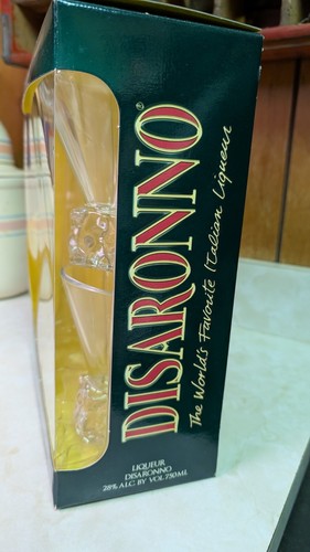 2 - Disaronno Melting Ice Cube Base Martini Glasses - NEW Cocktail Glass in box - Picture 4 of 17