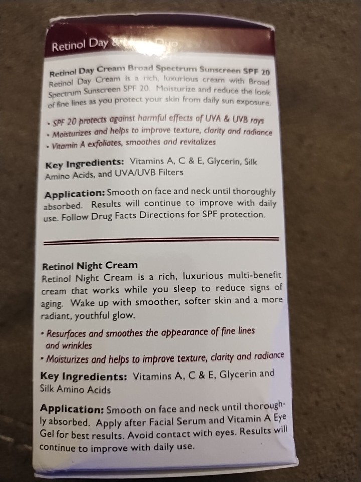 Skincare LdeL Cosmetics® Retinol Vitamin Enriched Night & Day Cream Duo