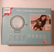 HQGZQL Large Floor Lamp Magnifying Glass 72 LED Lights New