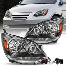 For 2005 2006 2007 Honda Odyssey OE Style Headlights Assembly Pair L+R W/Bulbs