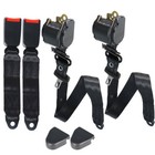 2Pcs 3 Point Retractable Seat Belts Universal For Jeep CJ YJ Wrangler 1982-1995