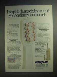 1989 Interplak Toothbrush Ad - Cleans Circles Around | eBay