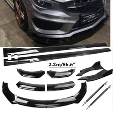 Front Bumper Lip Splitter For Mercedes-Benz CLA180 CLA200 CLA250 CLA35 CLA45 AMG