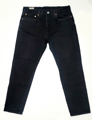 LEVIS STRAUSS Mens 34 28 HI BALL Water Less Premium Jeans Black Denim Blank TAB 