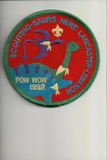 1992 Lancaster-Lebanon Scouting-Saur Here Pow Wow patch