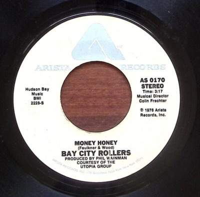 BAY CITY ROLLERS MONEY HONEY/MARYANNE ARISTA RECORDS VINYL 45 64-113