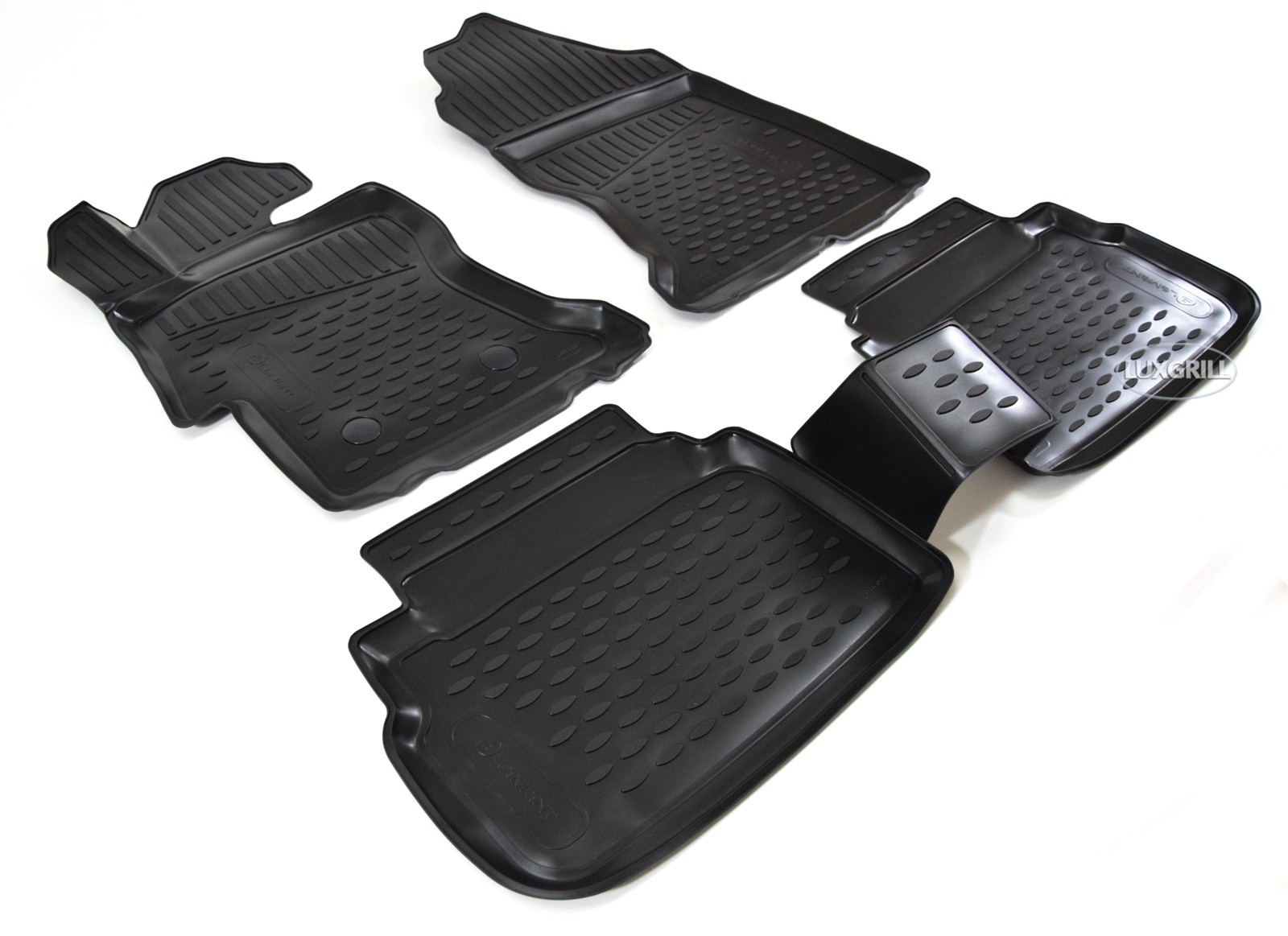 Tapis de sol caoutchouc pour Subaru XV après 2017 sur mesure noir