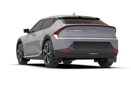 Rally Armor Fits 22-23 Kia EV6 Black UR Mud Flap Dark Grey Logo - Picture 2 of 6