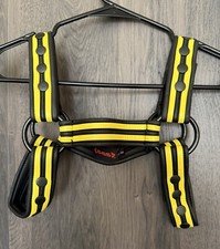 665 Neoprene Racer Bulldog Harness Yellow Color Size S