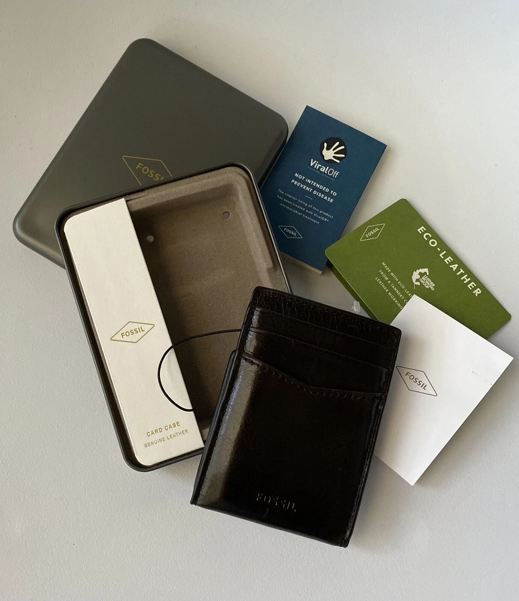 Fossil Andrew Magnetic Card Case, Black ML4173001 | eBay