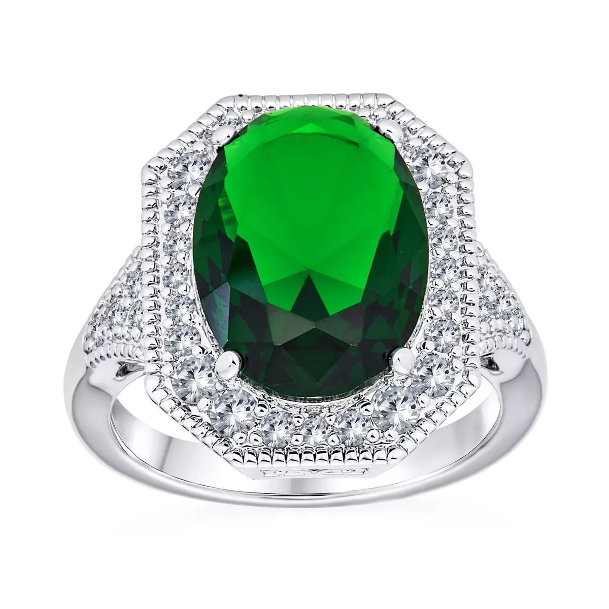 Green cocktail hotsell ring