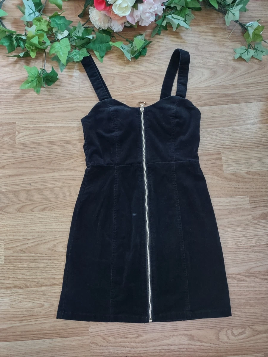 Zip up top corduroy dress
