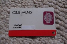 Palms Hotel Casino Club Player's Slot Card 50 Rewards David  Las Vegas, NV