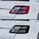 FOR 2013-2019 Ford Taurus Tail Light Cutout SMOKE Precut Vinyl Tint Overlays