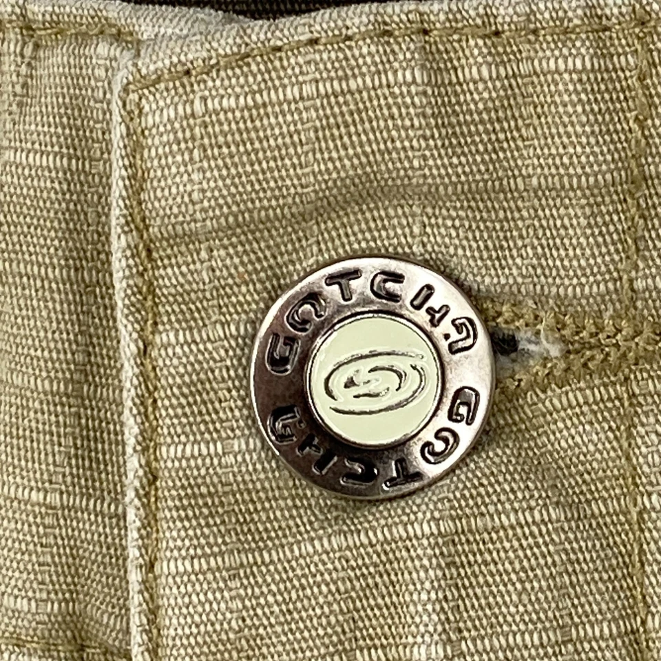 Gotcha Shorts Mens 32 Tan Ripstop Pockets 100% Cotton High Rise Outdoor Casual - Image 4 of 4