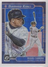 2021 Donruss Optic Diamond Kings Blue Pandora Prizm 91/99 Miguel Cabrera #10 0w4
