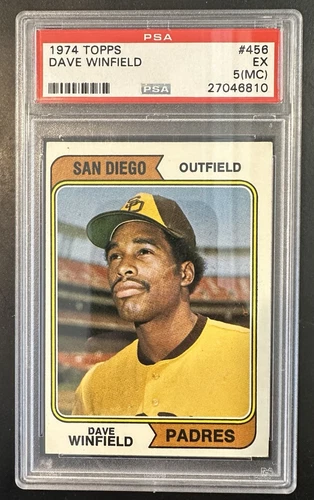 1974 Topps Dave Winfield Rookie RC PSA 5 (MC) #456 San Diego Padres 