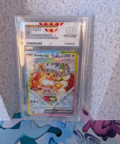 ACE Grading Pokémon TCG Eevee ex Black Star Promo Prismatic Evolutions Holo 10