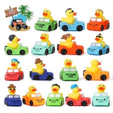 16 Pack Rubber Duck for Jeeps Ducking - 3" Bulk Floater Duck for Pack of 16